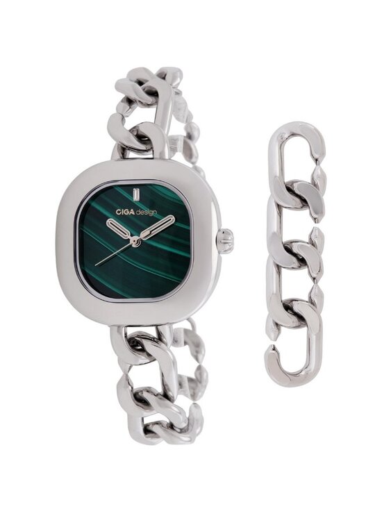 NWT Ciga Design Aglaia Quartz Green Dial Ladies Watch